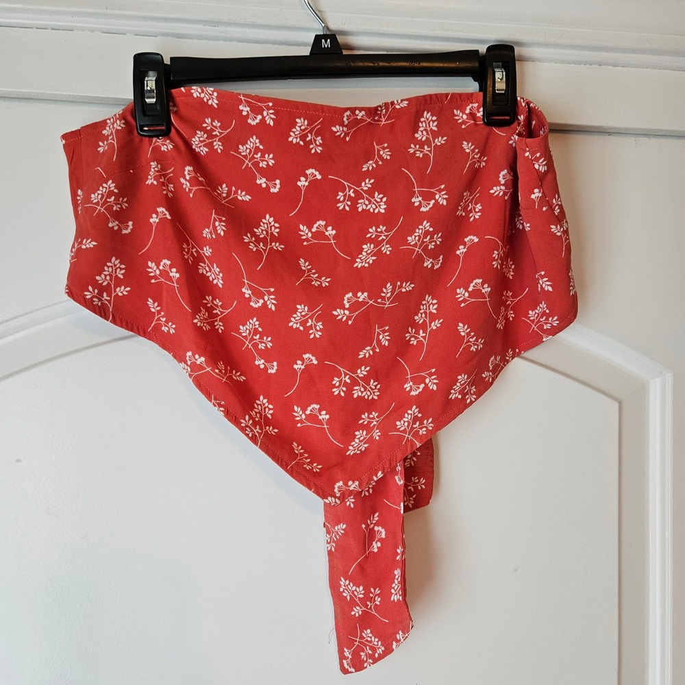 Abercrombie & Fitch Bandeau Top Small Red Handkerchief Country Western Concert‎